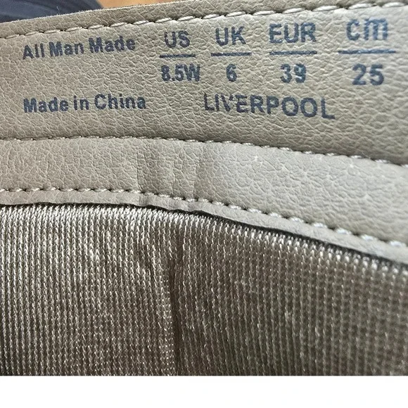 Women's Brown Lace-Up Buckle Accent Ankle Combat Liverpool‎  Boots 8.5W Wide - Picture 5 of 14